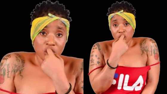Photo of cute twins Liberia Camp twerker who removed pant on stage left behind drops