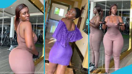 Hajia Bintu flaunts natural body in gym outfit, goes viral