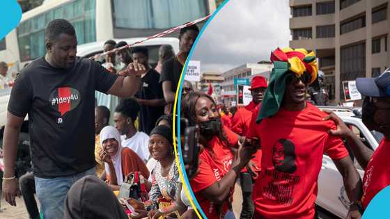 Dumelo joins #OccupyJulorbiHouse demo, says Ghana needs fixing: “Not here for politics”