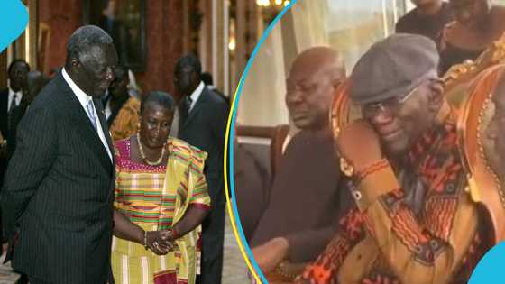 Kufuor weeps in video: Former president in tears following death of wife Theresa