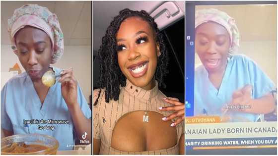 Beautiful Ghanaian lady born in Canada learns to speak Twi interesting accent in video