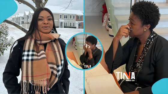 Actress Portia Asare breaks down in tears while writing tribute in Beverly Afaglo’s book of condolence