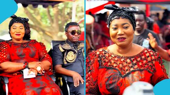 Opambour's wife turns heads with beauty and elegance at his late sister's one-week observance, video