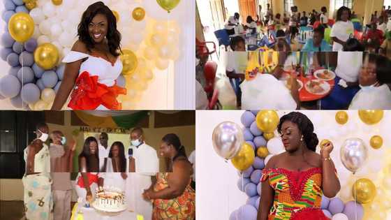 Beautiful video drops as Emelia Brobbey holds 39th birthday party with widows in her hometown