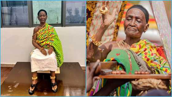 Effigy of Asantehemaa, Nana Konadu Yiadom III causes stir due to striking resemblance, peeps react