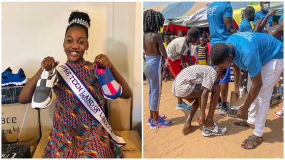 US-based 12-year-old-girl supports needy kids in Ghana with shoes: “I want others to help these kids too”