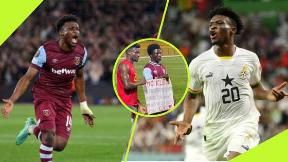 West Ham Fan Travels From Togo to Meet Idol Mohammed Kudus in Ghana: Video