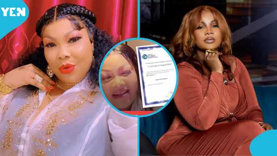 Agradaa registers Empress Gifty's 'Noko Fine' as a pet shop, displays certificate