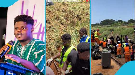 Wode Maya cleans gutter with Buzstop Boys in a video