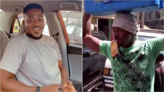From grass to grace: Gh man who sold ice cream on street in Kumasi to survive makes it; photos pop up