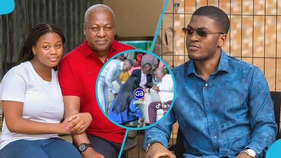 Mahama seen bonding with children at boxing event, wins hearts online