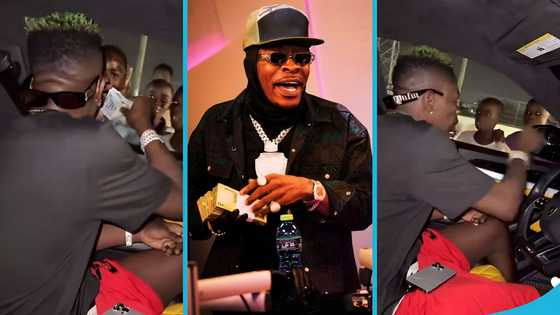Shatta Wale encounters a group of street kids and dashes them numerous GH₵5 notes, fans react