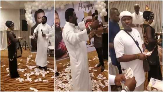 Money rains on pastor as he sings with melodious voice on his birthday; video goes viral