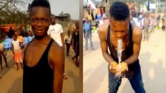 Video of young man pumping volumes of water from his body wows many