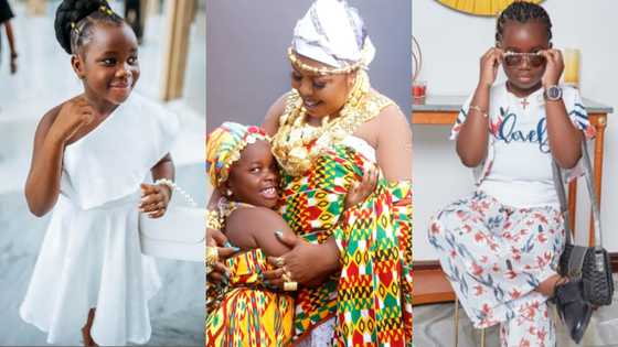 8 photos and videos showing how big of Afia Schwar's daughter Pena has grown at just age 7 warm hearts