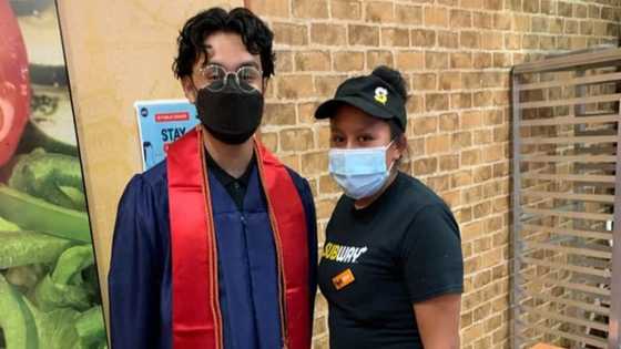 Graduate appreciates woman who fed him whilst he was in school for 4 years
