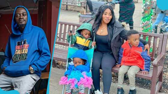 Lil Win's wife Maame Serwaa chooses him over their kids, video trends as peeps bash her