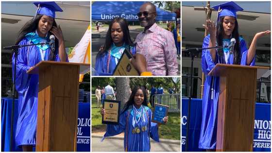 Video of the powerful speech Ken Agyapong's 'brilliant' daughter's speech after graduating as valedictorian