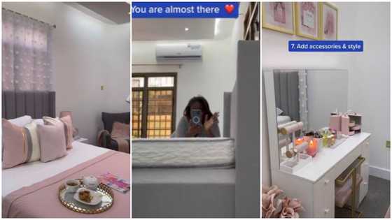 Lady renovates an ordinary-looking bedroom into a plush one and gives steps for others to achieve similar results