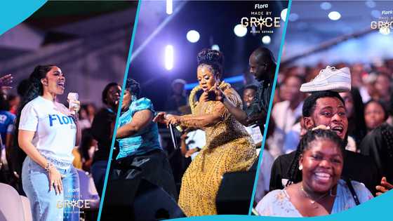 Piesie Esther’s concert: Sam George, Serwaa Amihere among over 10 celebs at the sold-out event