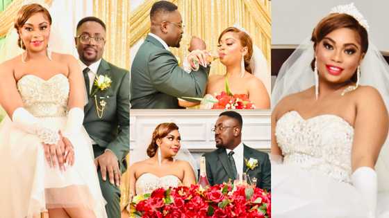 Gideon Jackson: Ghanaian marries Jamaican lover in beautiful wedding; breathtaking photos emerge