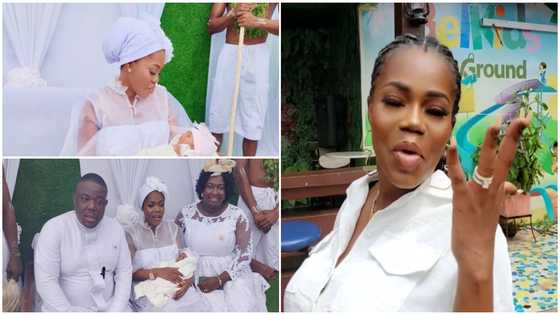 Name of Mzbel's daughter pops up alongside, video and photo from naming ceremony