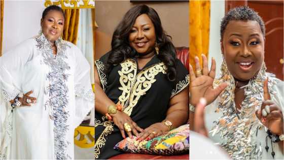 Gifty Anti causes stir with no makeup and wig photo; fans shout