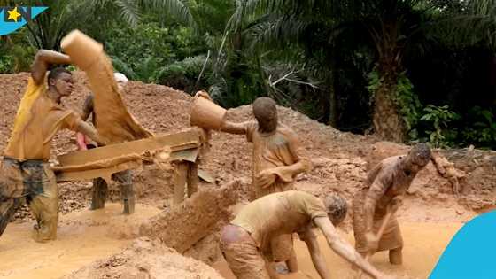 BECE candidate slumps in a galamsey pit after he was allegedly chased by armed security at Pramkuma