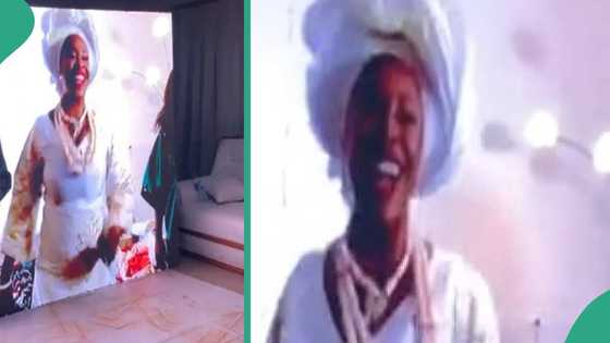 Bride joins wedding online from abroad, dances excitedly in big screen: “Dey give each other ring?”