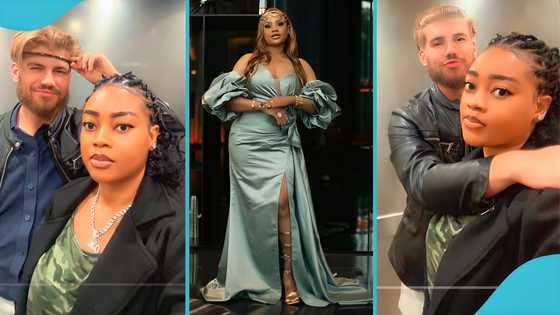 Prophet Ogyaba's ex-lover Cassie sparks dating rumours as she flaunts Obroni man, video