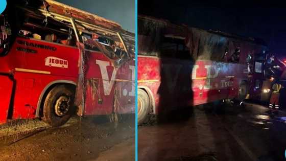 Eight dead after VIP bus crashes into Mercedes-Benz on Abuakwa–Sunyani highway