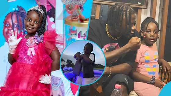 Stonebwoy's daughter Jidula Satekla showcases fire dance moves to Jejereje song