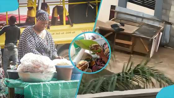 Accra Floods: Food vendor loses source of income as floodwaters wash her kiosk away