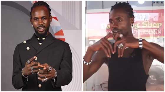 Black Sherif's lookalike raps his songs, video leaves many in stitches : "This one na Braigo"