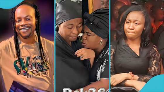 Odo Broni: Mighty Maame seen praying for Daddy Lumba’s young widow in emotional video