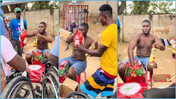 Official Starter: Content creator gives bags of rice and oil to the needy, many commend him