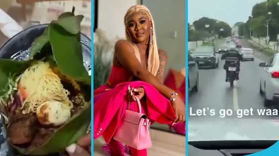 Salma Mumin uses a police officer to buy waakye, videos spark outrage: "Clout chaser"