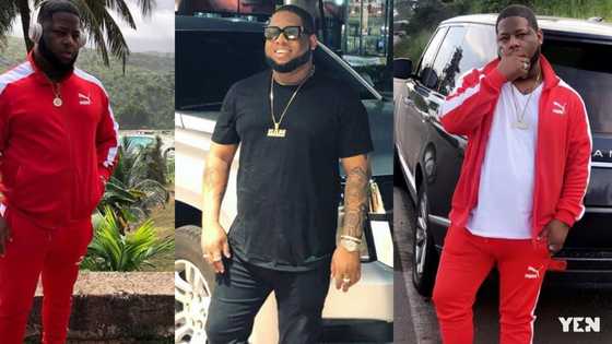 D-Black shows off his fleet of expensive cars in his mighty mansion in new photo