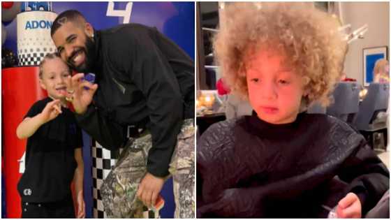 Fans gush over adorable video of Drake's son Adonis as he teaches rapper how to speak French