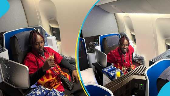 Dancegod Lloyd flies business class, thanks God for how far dancing has brought him