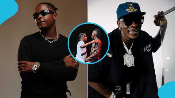 Kelvyn Boy meets Shatta Wale, calls him godfather after his fallout with Stonebwoy