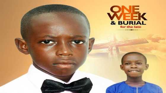 Ghanaians weep as funeral poster of handsome 11-year-old boy hits social media