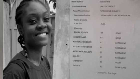Krobo Girls' student who got 4As & 4Bs in WASSCE in 2019 still home for lack of money