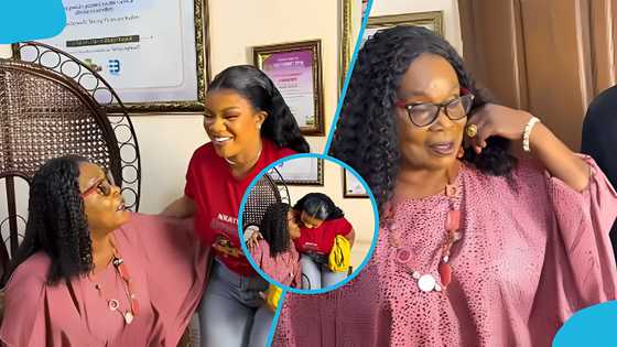 Serwaa Amihere shares beautiful moment with legendary actress Grace Omaboe, fans react