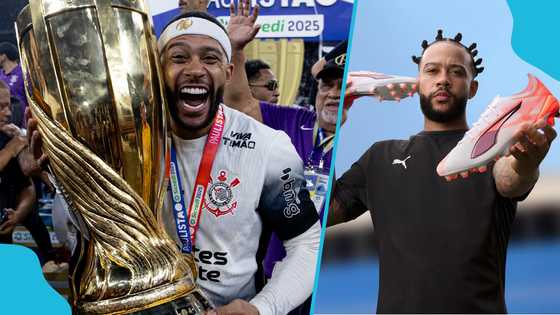 Memphis Depay drops banger after lifting first title in Brazil (Video)