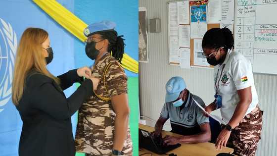 Ghanaian would-be nurse gets UN medal as she turns corrections officer in South Sudan