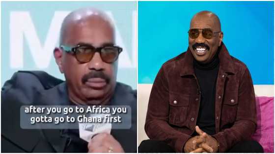 "Go to Ghana first" - Steve Harvey to foreigners visiting Africa at large US gathering