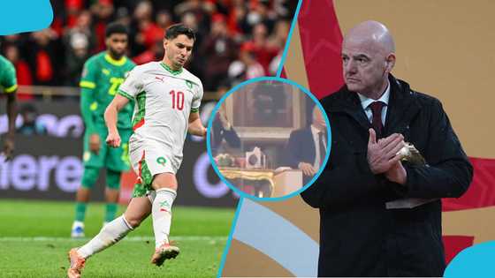 "Actions speak louder than words": FIFA boss' visible emotion after Diaz's penalty miss (Video)