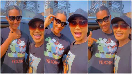 "You're beautiful papa": Akuapem Poloo awestruck as she meets lovely wife for the 1st time, shouts in video
