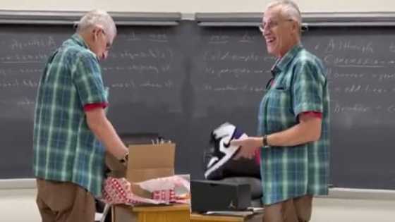High School Students Surprise Elderly Teacher with Sneakers After Noticing His Shoes Were Getting Old